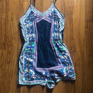 Spaghetti strapped romper